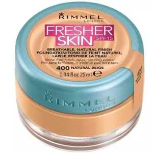 Rimmel Fresher Skin Spf 15 Natural Finish Foundation -400 Natural Beige